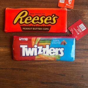 Reese's and Twizzlers Storage Pouch Set - Red and Blue